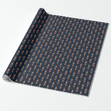 Blue Nutcrackers Weihnachtswrapping Paper