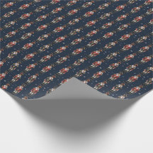 Blue Nutcrackers Weihnachtswrapping Paper
