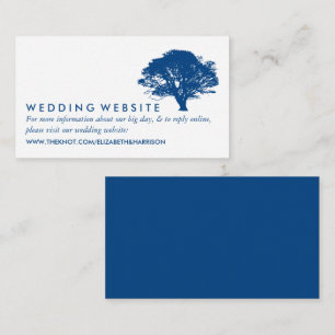 Blue Oak Tree, rustikale und minimalistische Websi Begleitkarte