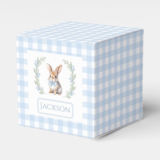 Blue Oaster Bunny Baby Dusche Geschenk Schachteln Geschenkschachtel (Vorderseite)