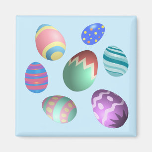 Blue Oaster Egg Ostereier Party Ostereier Jagen Ni Magnet