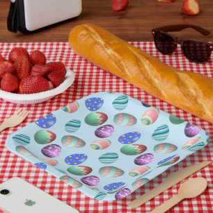 Blue Oaster Egg Ostereier Party Ostereier Jagen Ni Pappteller