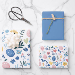 Blue Oaster Wrapping Paper Set - 19"x29" Geschenkpapier Set