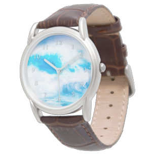BLUE OCEAN DOLPHIN WAVE RIDERS ARMBANDUHR