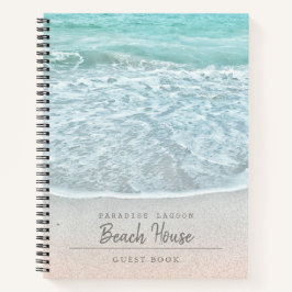 Blue Ocean Foto Beach Vacation Gastbuch Notizbuch