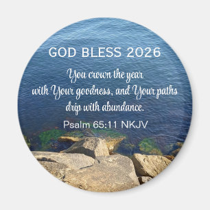 Blue Ocean Foto Gesegnetes Neues Jahr 2026 Christl Magnet