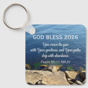 Blue Ocean Foto Gesegnetes Neues Jahr 2026 Christl Schlüsselanhänger