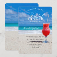 Blue Ocean & Sandy Beach Coctail Brautparty