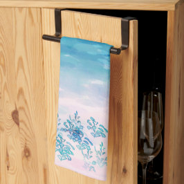 Blue Ocean Sea Beach Geschirrtuch