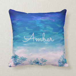 Blue Ocean Sea Beach Personalisiert Kissen