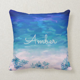Blue Ocean Sea Beach Personalisiert Kissen