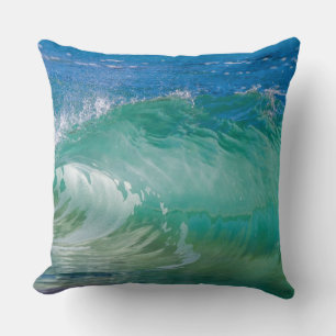 Blue Ocean Summer Beach Waves Kissen