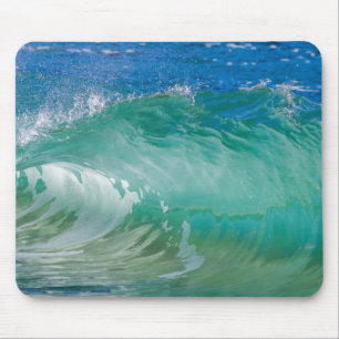 Blue Ocean Summer Beach Waves Mousepad