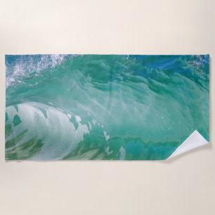 Blue Ocean Summer Beach Waves Strandtuch
