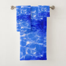 Blue Ocean Swirl Dreams Handtuch-Set
