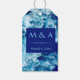 Blue Ocean Water Wedding Vielen Dank für Ihr Gesch Geschenkanhänger
