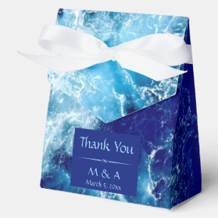Blue Ocean Water Wedding Zelt Favor Box Geschenkschachtel