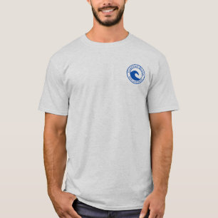 Blue Ocean Wave Circle Design Hampton Beach T-Shirt