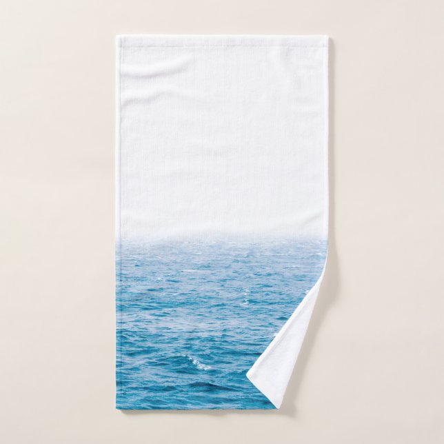 Blue Ocean Waves Handtuch (Handtuch)