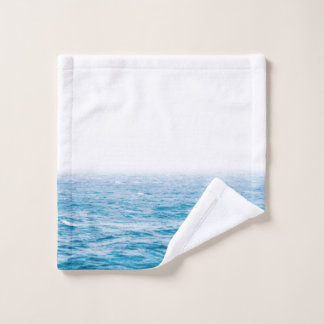 Blue Ocean Waves Nautic Seascape Waschlappen