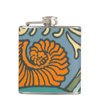 Blue Ocean Waves Nautilus Seashell Muster Nouveau