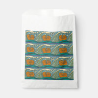 Blue Ocean Waves Nautilus Seashell Muster Nouveau