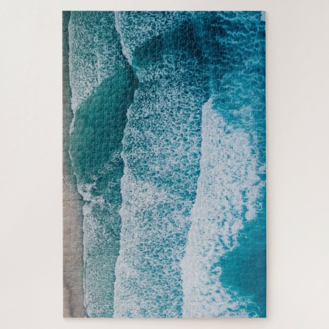 Blue Ocean Waves Sandstrand (Vertikal)
