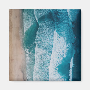 Blue Ocean Waves Sandstrand Magnet