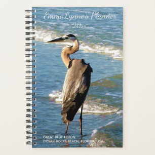 Blue Ocean Waves Shorebird Heron Beach