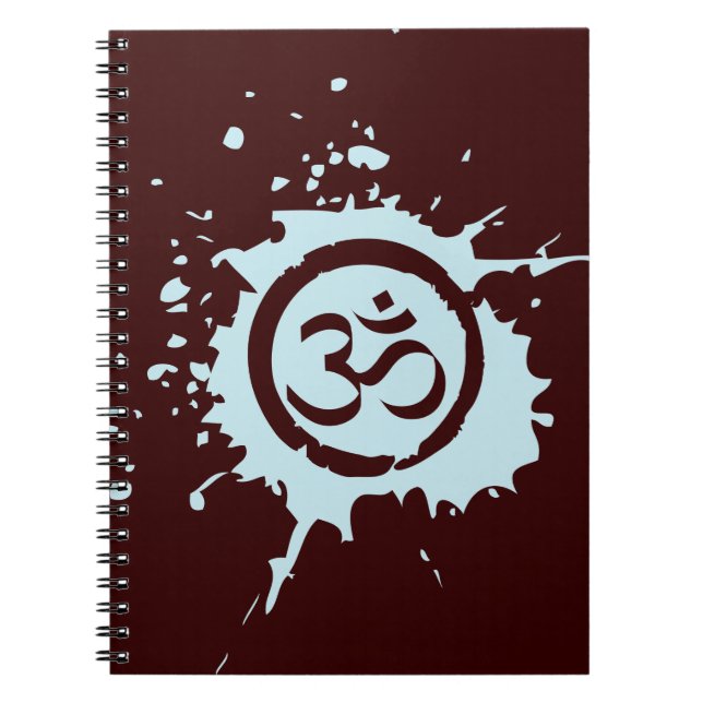 Blue Om Bio Planet Notebook Journals Notizblock (Vorderseite)