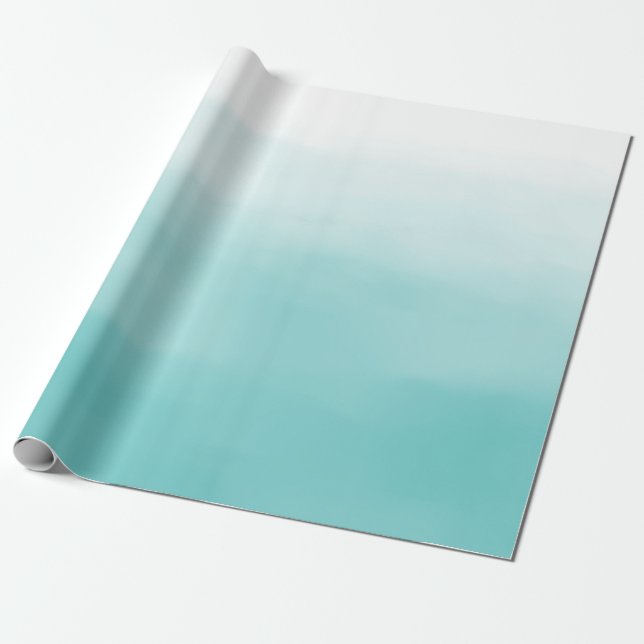 Blue Ombre Geschenkpapier (Ungerollt)