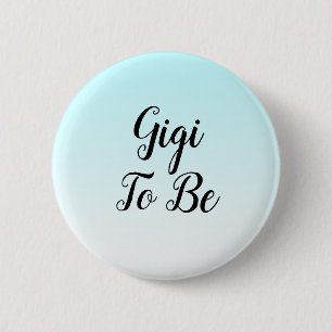 Blue Ombre Gigi wird Baby Showknopf Button
