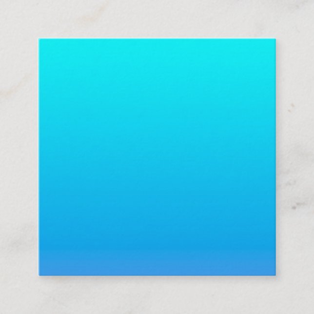 Blue Ombre Hintergrund Quadratische Visitenkarte (Vorderseite)