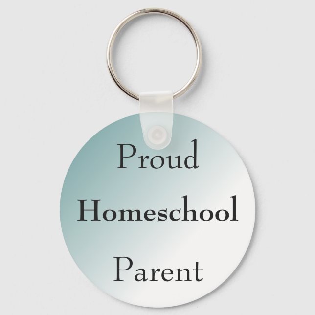 Blue Ombre Homeschool Eltern Schlüsselanhänger (Vorderseite)