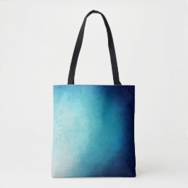 Blue Ombre mandala Tasche