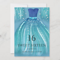 Blue Ombre Mermaid Dress 15. Sweet 16 Party