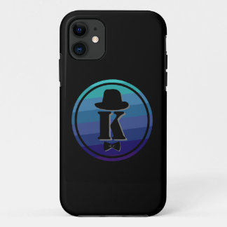 Blue Ombre Name Initial Monogram for Men Case-Mate iPhone Hülle