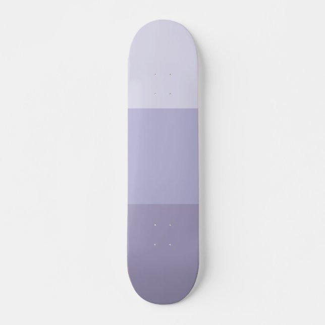 Blue Ombre Striped Skateboard (Vorne)