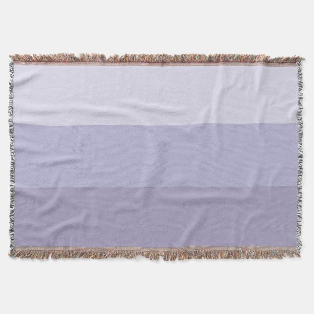 Blue Ombre Striping Decke (Vorderseite)