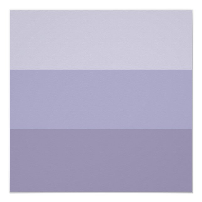 Blue Ombre Striping Poster (Vorderseite)