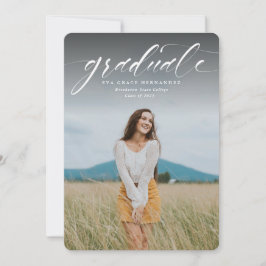 Blue-One-Foto-Ankündigung für das Script-Graduate