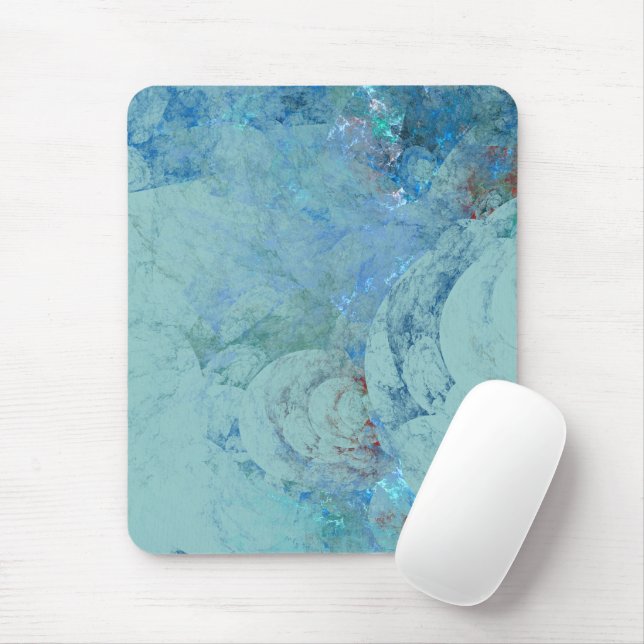 Blue Opal Abstrakt Mousepad (Mit Mouse)