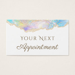 Blue Opal Design Terminierungskarte