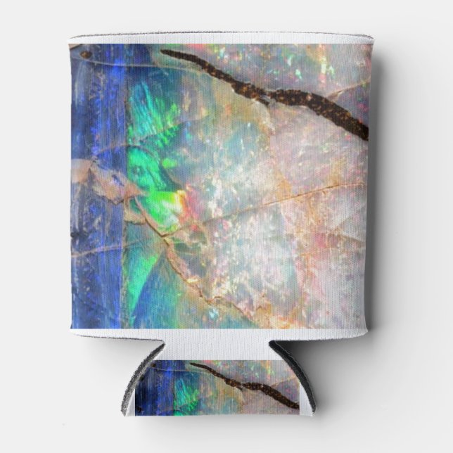 Blue Opal Print Dosenkühler (Vorderseite)
