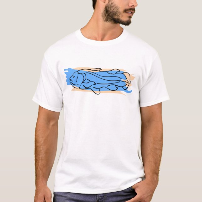 Blue & Orange Coelacanth T-Shirt (Vorderseite)