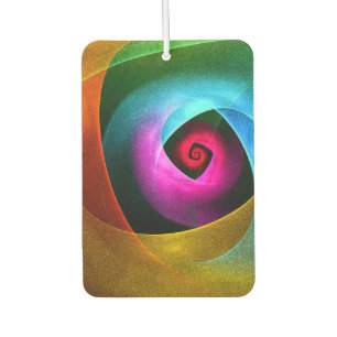 Blue Orange Pink Modernes Abstraktes Kunstmuster # Autolufterfrischer