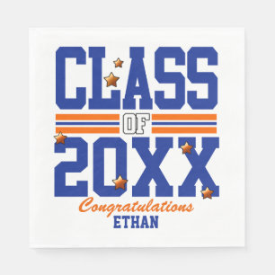 Blue Orange Schließ Class Year Serviette