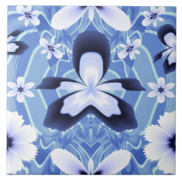 Blue Orchid Elegante Blume Fliese