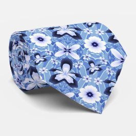 Blue Orchid Elegante Blume Krawatte