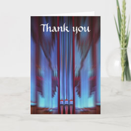 Blue Orgelpfeifen Dankeschön Karte